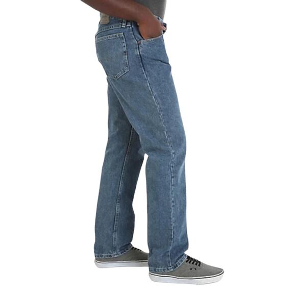 [B6] Wrangler Men's Relaxed Fit Cotton Jeans, Size 40X30 - Picture 2 of 8